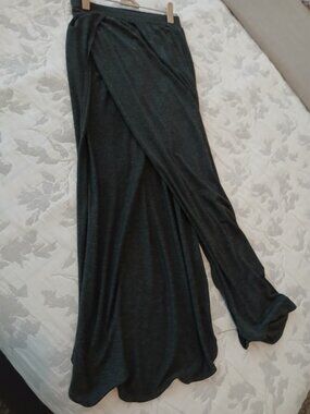 WET SEAL Grey Long Skirt with front open flap - XS
